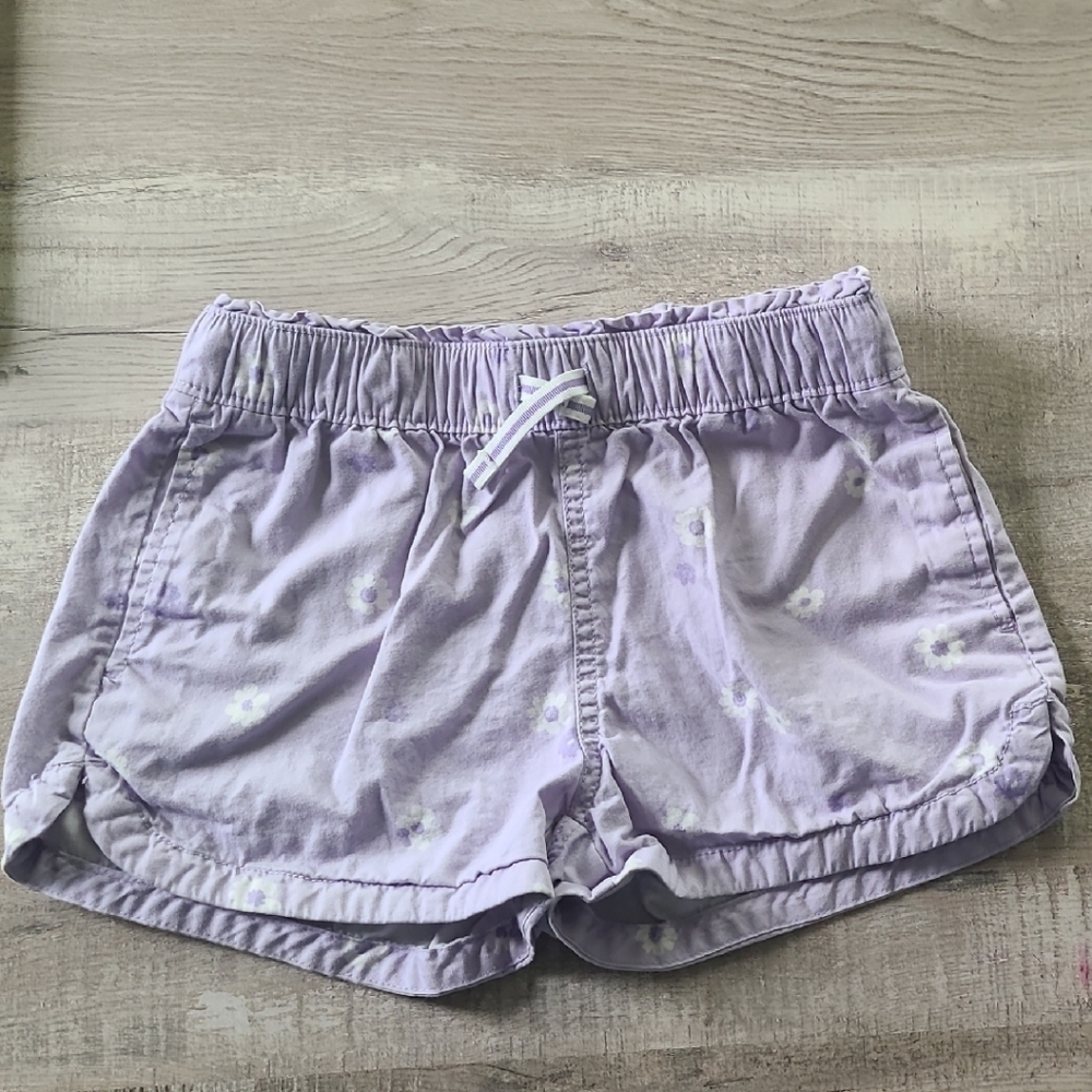 GAP Kids Twill Pull-on Lavender Patterned Shorts